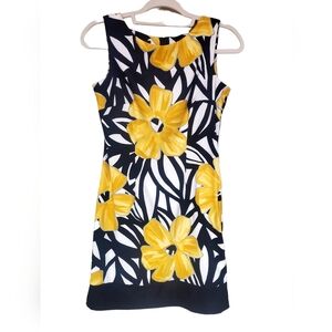ALYX Sleeveless Sunflower Dress size 4P Bk/ Yellow/ Wh